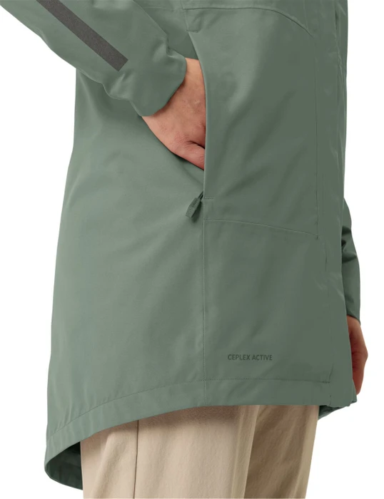 Vaude Cyclist Padded II Funktionsmantel agave (Damen)