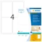 Herma Adressetiketten Inkjet, 96x139.7mm, weiß, matt, 100 Blatt (400 Etiketten) Vorschaubild