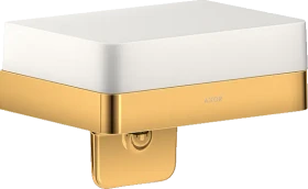 Hansgrohe Axor Universal Softsquare Seifenschale mit Halter polished gold optic