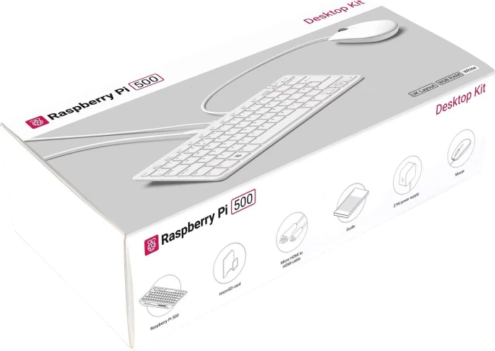 Raspberry Pi 500 Desktop Kit, 8GB RAM, DE
