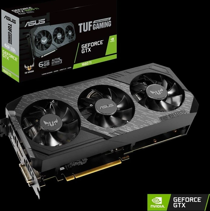 ASUS TUF Gaming X3 GeForce GTX 1660 Ti, TUF3-GTX1660TI-6G-GAMING, 6GB GDDR6, DVI, 2x HDMI, DP