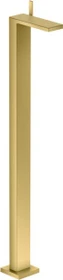 Hansgrohe Axor MyEdition Waschbeckenarmatur bodenstehend mit Push-Open Ablaufgarnitur ohne Platte brushed gold optic