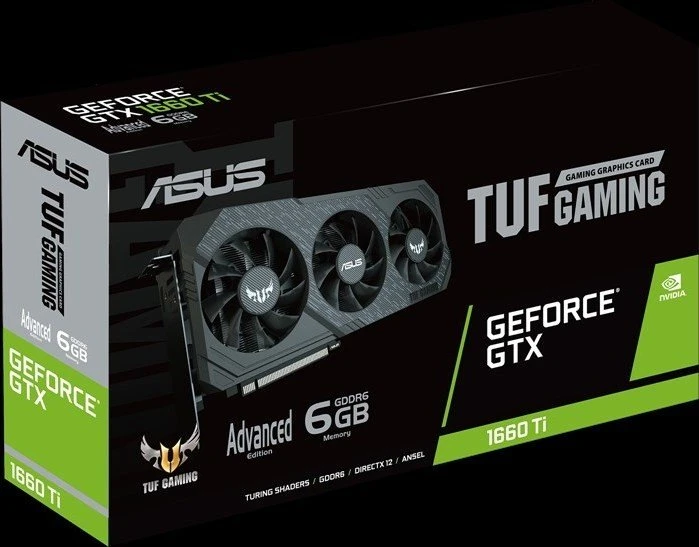 ASUS TUF Gaming X3 GeForce GTX 1660 Ti Advanced, TUF3-GTX1660TI-A6G-GAMING, 6GB GDDR6, DVI, 2x HDMI, DP