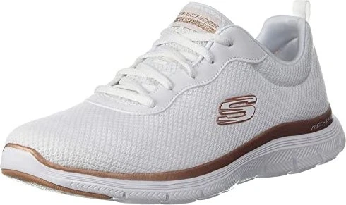 Skechers Flex Appeal 4.0 Brilliant View weiß/rose gold (Damen)
