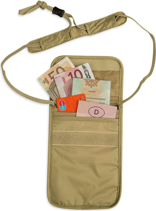 Tatonka Skin Folded Neck Pouch Umhängetasche natural