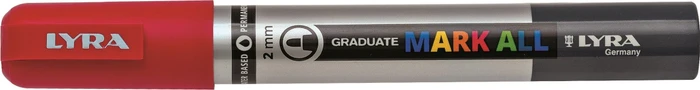 Lyra Graduate Mark All Permanentmarker 2mm rot
