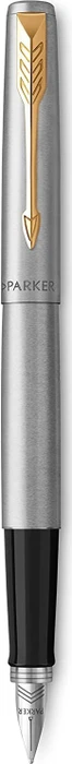 Parker Jotter stainless steel/gold trim, rechte Hand, mittel, Blister