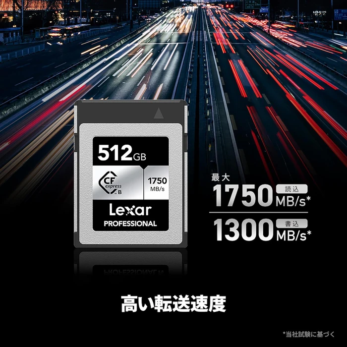 Lexar Professional SILVER R1750/W1300 CFexpress 2.0 Type B 512GB