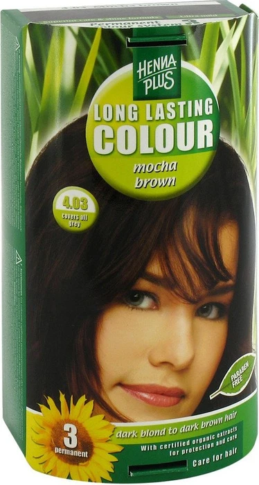 Henna Plus Long Lasting Colour Haarfarbe 4.03 Mocha Brown, 100ml