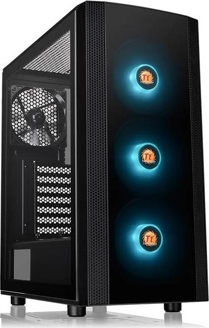 Thermaltake Versa J25 TG RGB, schwarz, Glasfenster