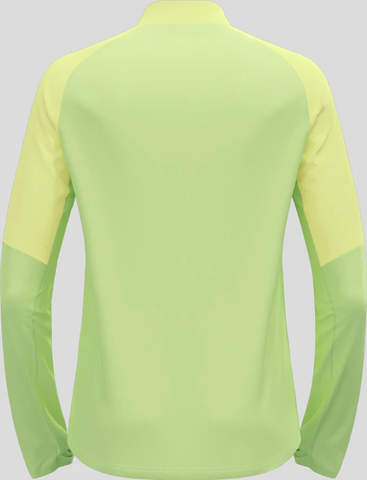 Odlo Descent Ceramiwarm Midlayer Funktionsshirt langarm shadow lime (Herren)