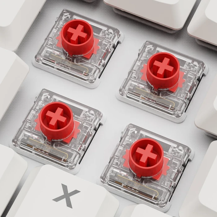 Sharkoon PureWriter W65, weiß, Kailh Choc V2 LOW PROFILE RED, USB, DE
