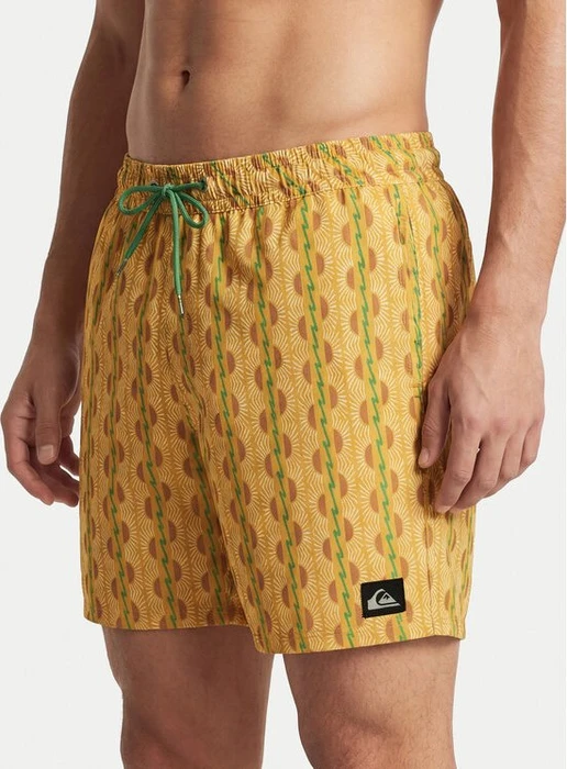 Quiksilver Stretch Printed Volley 16" Badeshorts mineral yellow/horizon (Herren)