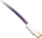 Ducky Premicord Spiralkabel USB-C auf USB-A, Tastaturkabel (Spiral-Textilkabel), 1.8m, violett/weiß Vorschaubild