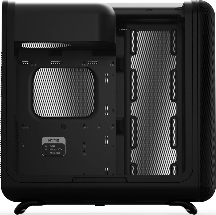 Hyte X50 Pitch Black, schwarz, Glasfenster