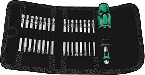 Wera Kraftform Kompakt 60 Torque Drehmoment Bitset inkl. Tasche, 17-tlg.