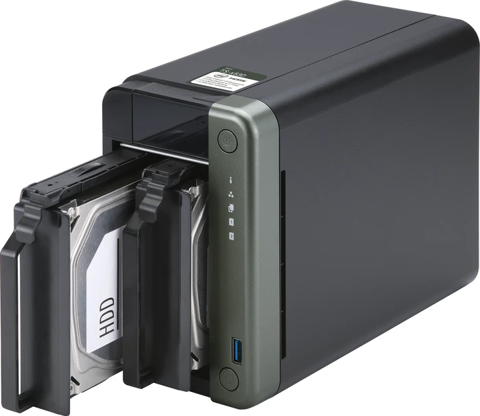 QNAP Turbo Station TS-253D-4G, 4GB RAM, 2x RJ-45 2.5GBase-T, 2x USB-A 3.0