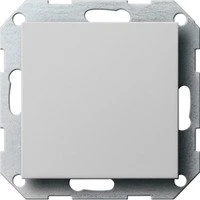 Gira System 55 Blindabdeckung mit Tragring, grau matt