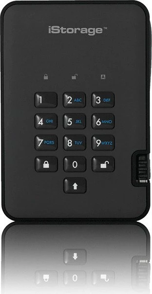 iStorage diskAshur2 256bit, schwarz, 2TB, USB-A 3.0