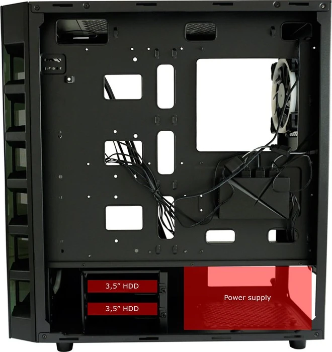 LC-Power Gaming 709B Solar_System_X, Glasfenster