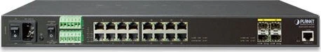 Planet IGS-5225 Industrial Rackmount Gigabit Managed Switch, 16x RJ-45, 4x SFP