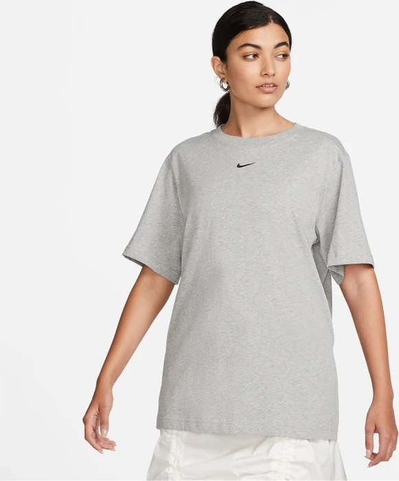 Nike Sportswear Essential T-Shirt kurzarm dark grey heather/black (Damen)