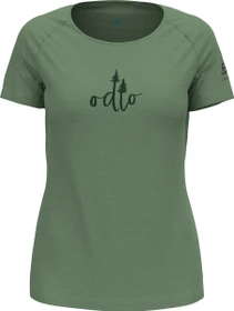 Odlo Ascent Performance 130 Funktionsshirt kurzarm loden frost melange (Damen)