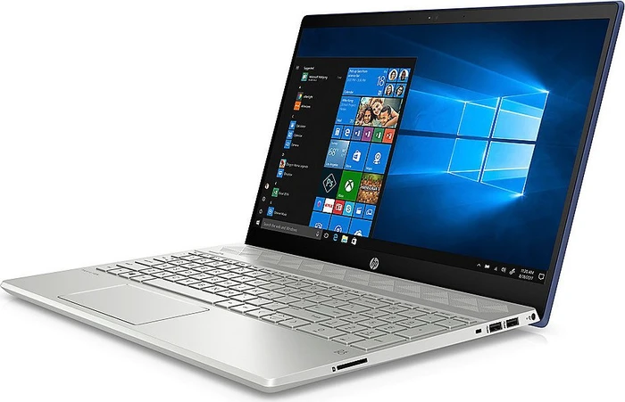 HP Pavilion 15-cw0400ng, Sapphire Blue/Natural Silver, Ryzen 3 2300U, 8GB RAM, 256GB SSD, DE