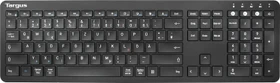 Targus Full-Size Multi-Device Antimicrobial Keyboard, schwarz, Bluetooth, DE (AKB864DE)