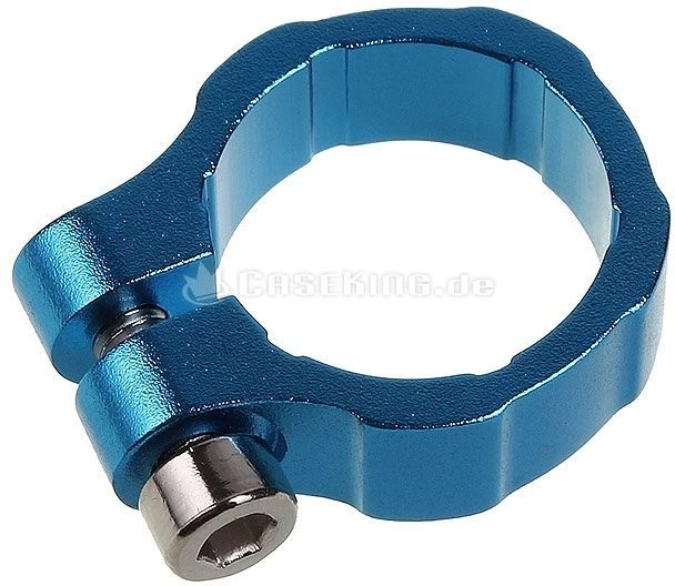 Lamptron Elite Aluminium Tubing Clamps 1/2" [13mm] blau, Schlauchschelle