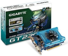 GIGABYTE GeForce GT 220 OC, 1GB DDR3, VGA, DVI, HDMI