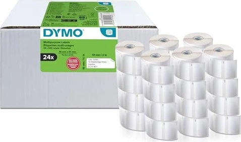 Dymo Vielzwecketiketten LabelWriter, 19x51mm, weiß, 12000 Etiketten