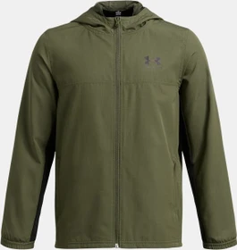 Under Armour Rival Woven Jacke marine od green/black (Junior)