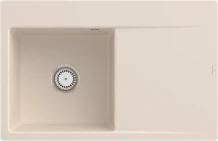 Villeroy & Boch Subway Style 45 Flat flächenbündig Becken links ivory