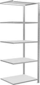 Schulte Lagertechnik Multiplus 150 Anbauregal 75x200x60cm lichtgrau
