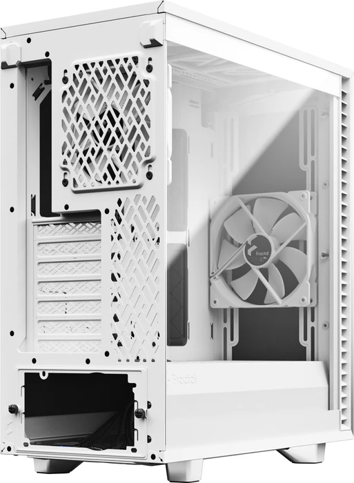 Fractal Design Define 7 Compact White TG Light Tint, Glasfenster, schallgedämmt