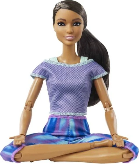 Mattel Barbie - Made to Move Puppe mit dunkle braunem Haar