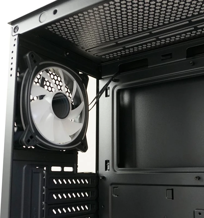 LC-Power Gaming 715B Seamless_X, schwarz, Glasfenster