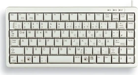Cherry G84-4100 Compact-Keyboard hellgrau, Cherry ML, PS/2 & USB, DE (G84-4100LCMDE-0)