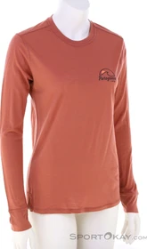Patagonia Capilene Cool Merino Graphic Funktionsshirt langarm imagine moon/potters red (Damen)