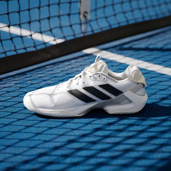adidas Adizero Ubersonic 5 cloud white/core black/silver metallic (Herren)
