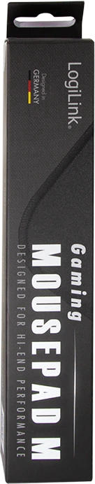 LogiLink Gaming Mauspad schwarz, 250x220mm, Size M