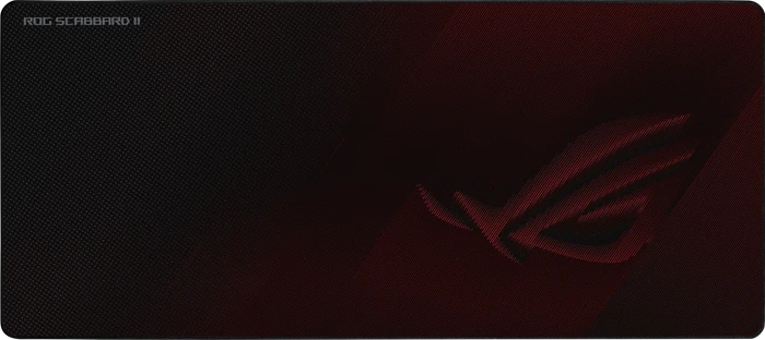 ASUS ROG Scabbard II Extended Gaming Mousepad, 900x400mm, schwarz/rot