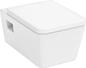 Hansgrohe EluPura Original Q Wand WC Set 540 AquaChannel Flush, HygieneEffect mit WC-Sitz mit SoftClose und QuickRelease