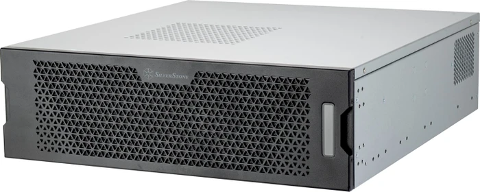 SilverStone RM32, Rackmount Server, schwarz/grau, 3HE, SFX-L