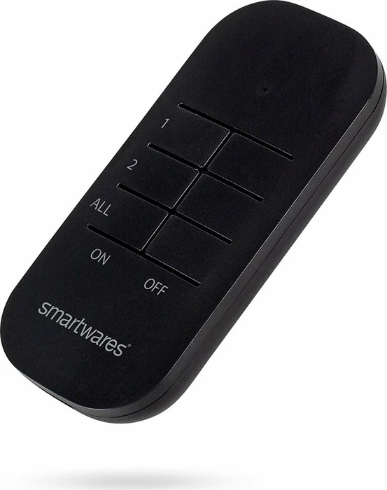 Smartwares SmarthomeBasic SH4-99650 IP44 schwarz, Outdoor-Funksteckdose, 2er Funksteckdosen-Set mit Fernbedienung
