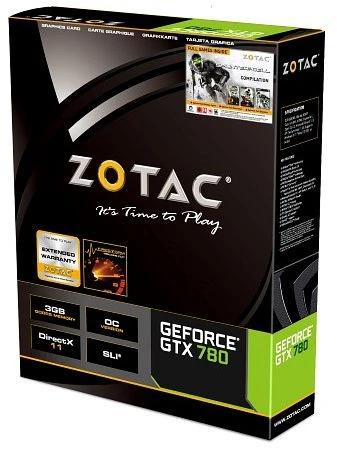 Zotac GeForce GTX 780 OC + Game-Bundle, 3GB GDDR5, 2x DVI, HDMI, DP
