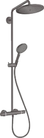 Hansgrohe Croma Select S Showerpipe 280 1jet mit Thermostat und Handbrause Raindance brushed black chrome