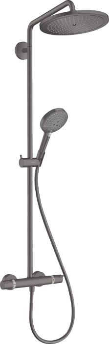 Hansgrohe Croma Select S Showerpipe 280 1jet mit Thermostat und Handbrause Raindance brushed black chrome