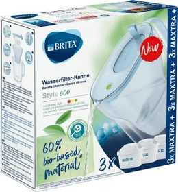 Brita Style Eco Tischwasserfilter inkl. 3 Kartuschen glacier blue